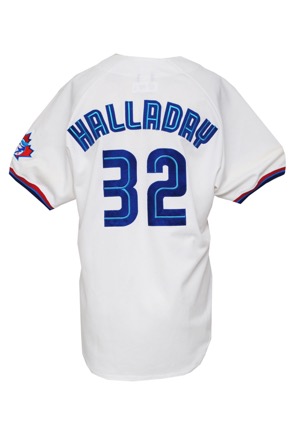 1999 Roy Halladay Toronto Blue Jays Rookie Game-Used Home Jersey (Originally Sourced From The Team)