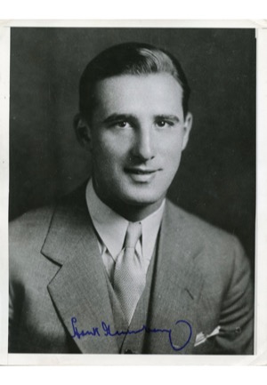 Hank Greenberg Autographed Vintage Wire Photo (JSA)