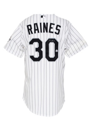 2006 Tim Raines Chicago White Sox Coaches Worn & Autographed Home Jersey (JSA • MLB Hologram)