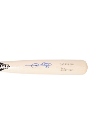 Gary Sheffield Autographed Game Bat (JSA • PSA/DNA)