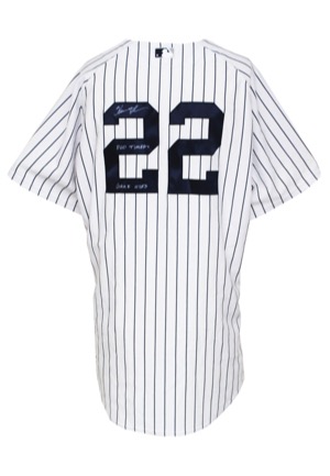 2013 Homer Bush New York Yankees Old Timers Event-Worn & Autographed Home Jersey (JSA)