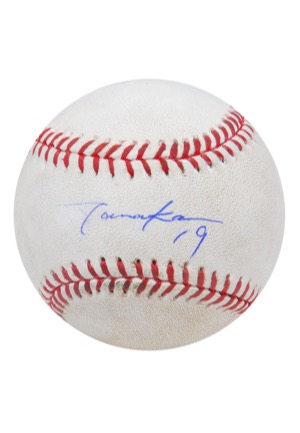 6/28/2014 NY Yankees at Boston Red Sox Game-Used Baseball Signed By Masahiro Tanaka (Full JSA • Steiner LOA • MLB Hologram)