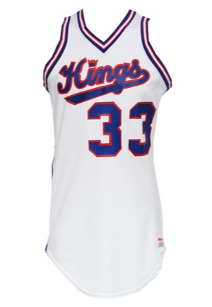 Circa 1985 Otis Thorpe Rookie Era Sacramento Kings Game-Used Home Jersey 