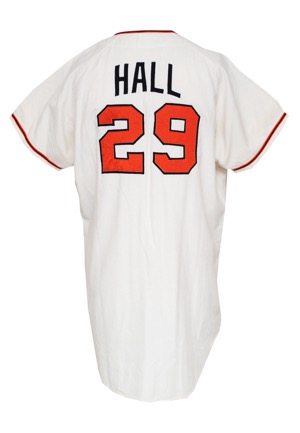 1971 Dick Hall Baltimore Orioles Game-Used & Autographed Home Flannel Jersey (JSA)