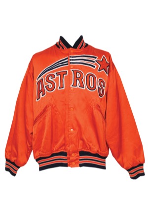 1972-73 Leo Durocher Houston Astros Managers Worn Heavyweight Satin Jacket (Durocher Estate • Rare Style)
