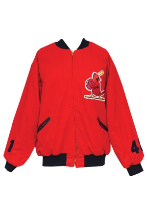 Mid 1960s Roger Craig St. Louis Cardinals Worn Wool Heavyweight Jacket
