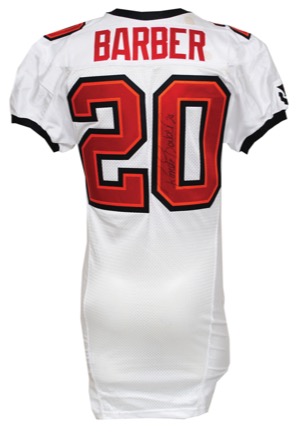 2008 Ronde Barber Tampa Bay Buccaneers Game-Used & Autographed Road Jersey (JSA)