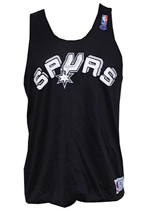1996-97 San Antonio Spurs Reversible Practice Pinnie Attributed to Dominique Wilkins (Sourced From Wilkens)