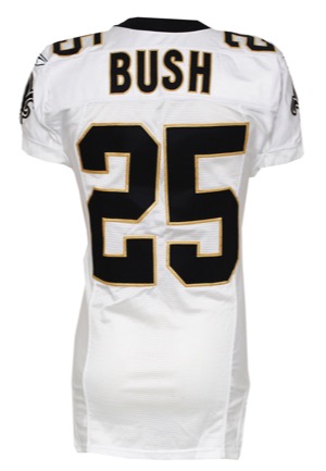 2007 Reggie Bush New Orleans Saints Game-Used Road Jersey (Bush LOA)