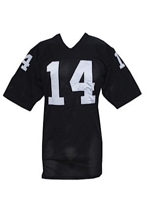 1987 Rick Goltz Los Angeles Raiders Game-Used Home Jersey