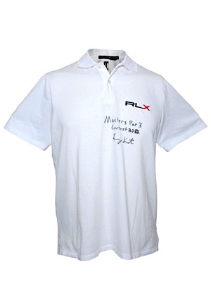 4/4/2012 Kelly Kraft Masters Tournament Par-3 Contest-Worn & Autographed Polo Shirt (JSA • Photomatch)