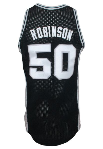 1989-90 David Robinson Rookie San Antonio Spurs Game-Used Road Jersey (RoY Season)