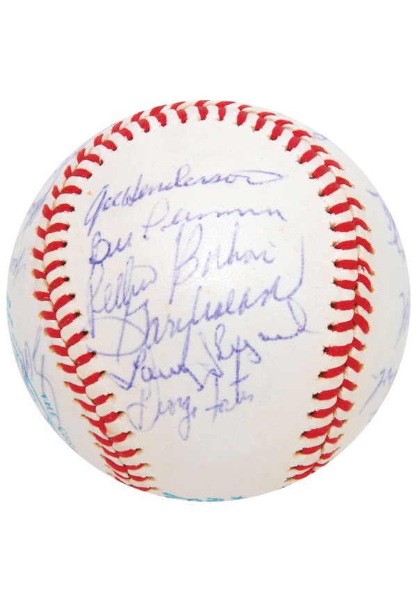 Beautiful 1976 Cincinnati Reds World Series Champs Team Signed Baseball JSA  COA