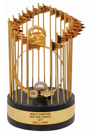 1977 New York Yankees World Series Championship Trophy (MINT)