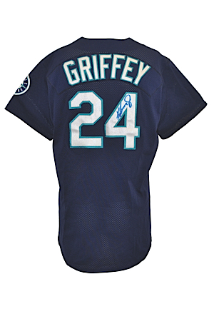 Late 1990s Ken Griffey Jr. Seattle Mariners Game-Used Blue Alternate Jersey (JSA)
