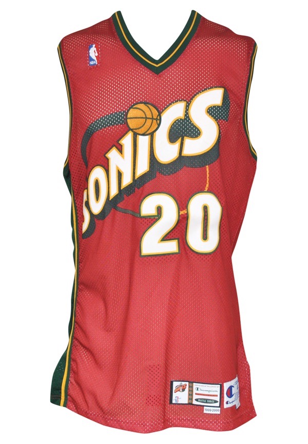 Lot Detail - 1999-00 Gary Payton Seattle SuperSonics Game-Used ...
