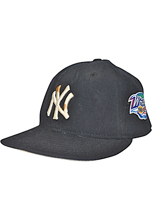 1998 New York Yankees Game-Used Cap Attributed To Scott Brosius With World Series Patch 