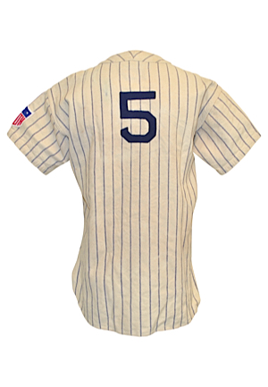 Early 1940s Joe DiMaggio New York Yankees Game-Used Home Pinstripe Flannel Jersey (Possibly Worn In 41—The 56-Game Hitting Streak, MVP & World Championship Season)