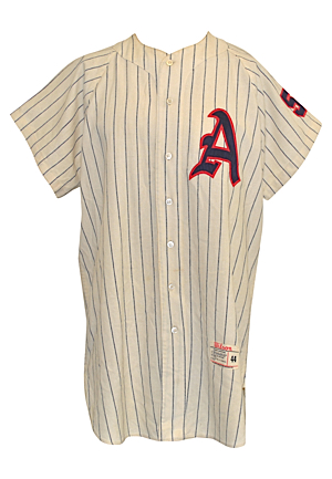 1961 No. 56 Kansas City Athletics Game-Issued Home Flannel Jersey (Rare One Year Style)