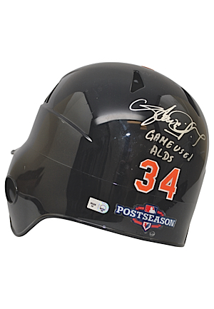 8/10/2012 Avisail Garcia Detroit Tigers MLB Playoffs Game-Used & Autographed Road Batting Helmet (JSA • MLB Hologram)
