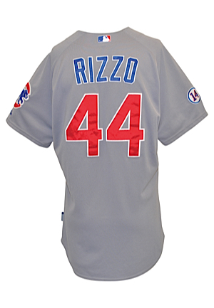 2015 Anthony Rizzo Chicago Cubs Game-Used Road Jersey (MLB Hologram)