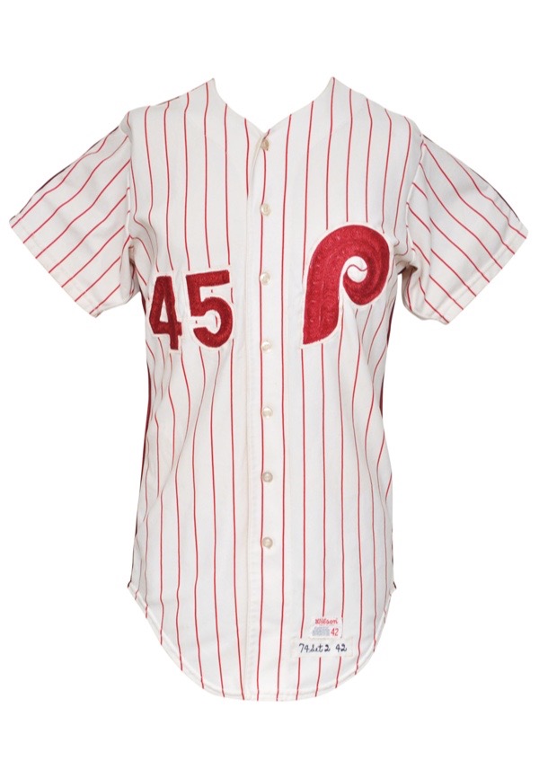 Lot Detail - 1974 Ron Diorio Philadelphia Phillies Game-Used Home Jersey