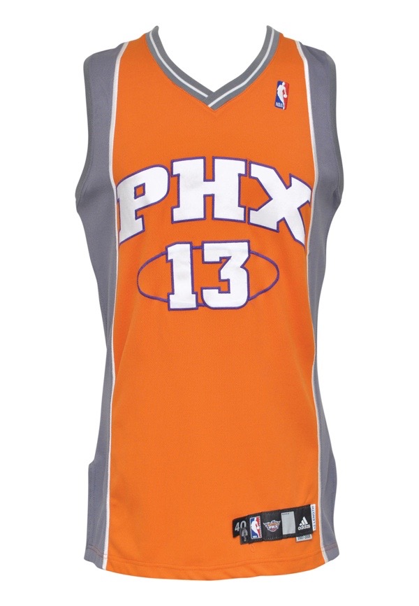 2008-09 Steve Nash Game Worn Phoenix Suns Jersey. Basketball