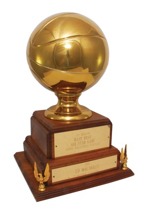 Historically Significant 1951 Inaugural NBA All-Star Game MVP Trophy Awarded To HOFer "Easy" Ed Macauley (Macauley Family LOA)
