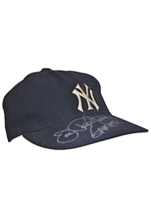 Circa 1967 New York Yankees Game-Used & Autographed Cap Attributed To Joe Pepitone (JSA)