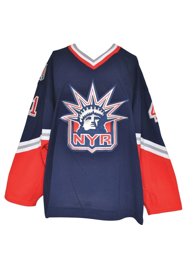 new york rangers game worn jerseys