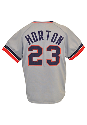 1973 Willie Horton Detroit Tigers Game-Used Road Jersey (Rare • Apparent Photo-Match • PE Neck Alteration) 