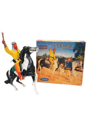 Vintage 1950s Hartland Toys "Broken Arrow" Cochise Action Figure with Original Box