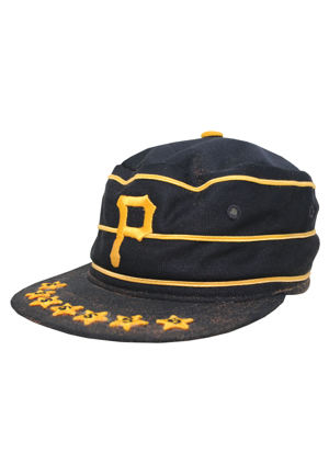 Pittsburgh Pirates Game-Used & Autographed Pill Box Cap Attributed to Willie Stargell (JSA • 7x Stargell Stars)