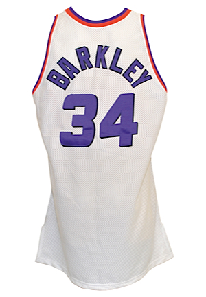1993-94 Charles Barkley Phoenix Suns Game-Used Home Jersey