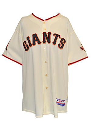 2008 Tim Lincecum San Francisco Giants Game-Used & Autographed Home Jersey (JSA • NL Cy Young Award)