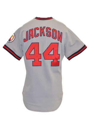 Mid 1980s Reggie Jackson California Angels Game-Used Road Jersey