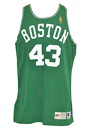 1996-97 Brett Szabo Boston Celtics Game-Used Home & Road Uniforms (4)