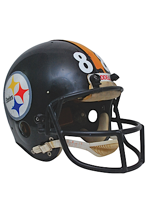 Mid 1970s Pittsburgh Steelers Game-Used & Autographed Helmet Attributed To Lynn Swann (JSA)
