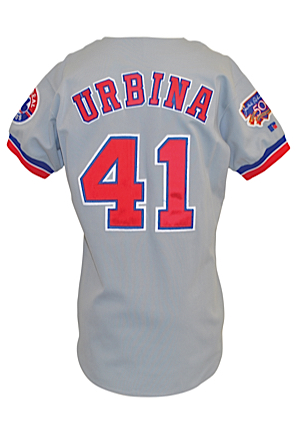 1997 Ugueth Urbina Montreal Expos Game-Used Road Jersey (Sourced From Team)