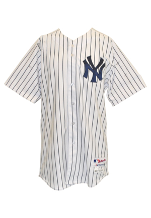 5/18/2014 Brian McCann New York Yankees Game-Used & Autographed Home Pinstripe Jersey (JSA • PSA/DNA • MLB Hologram • Steiner Sports LOA)