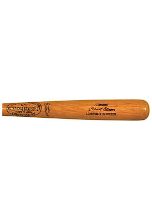 1969-72 Hank Aaron Autographed Pro Stock Bat (JSA • PSA/DNA)