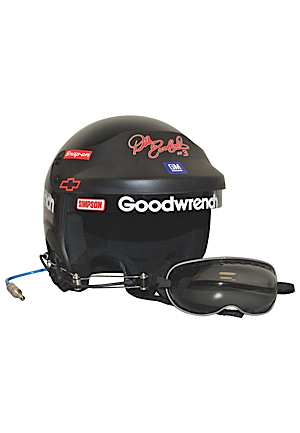 Dale Earnhardt Sr. Winston Cup Race-Worn Helmet & Goggles (2)(Sourced from Earnhardt)