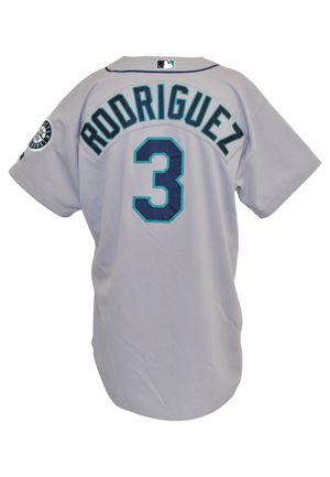 2000 Alex Rodriguez Seattle Mariners Game-Used Road Jersey & Cap (2)