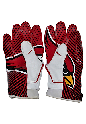 2012 Larry Fitzgerald Arizona Cardinals Game-Used Gloves