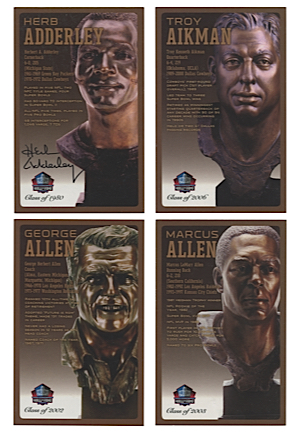 Pro Football Hall Of Fame Autographed Bronze Bust Collector Cards Set (260)(JSA • HoF COA)