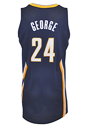 2011-12 Paul George Indiana Pacers Game-Used Home & Road Jerseys (2)
