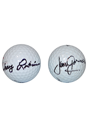 William "Smokey" Robinson, Jr. & James Garner Autographed Golf Balls (2)(JSA)