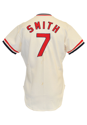 1974 Reggie Smith St. Louis Cardinals Game-Used Home Jersey
