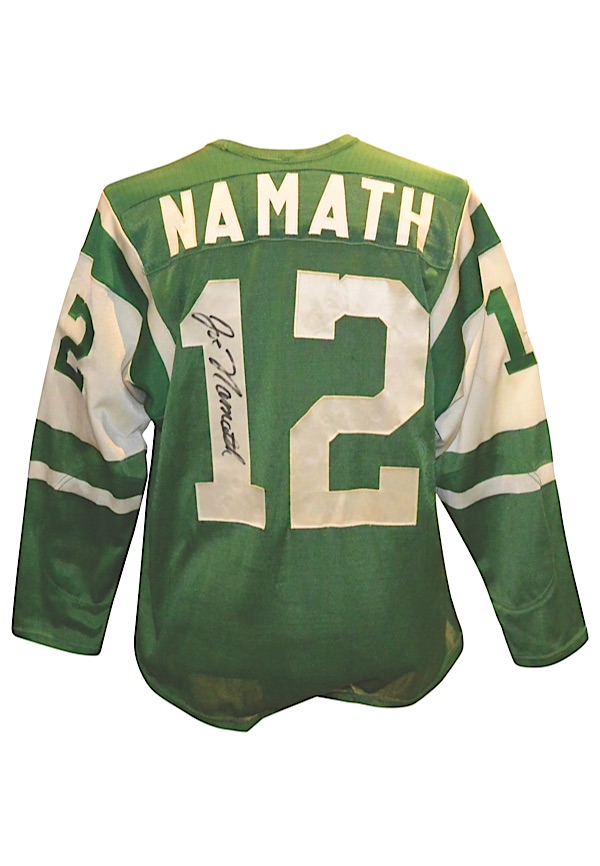 1970-73 Joe Namath Game Worn New York Jets Jersey, MEARS A10., Lot  #80120