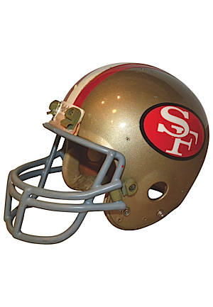 1980s San Francisco 49ers Game-Used Helmet Attributed To Ronnie Lott (Detached Facemask)